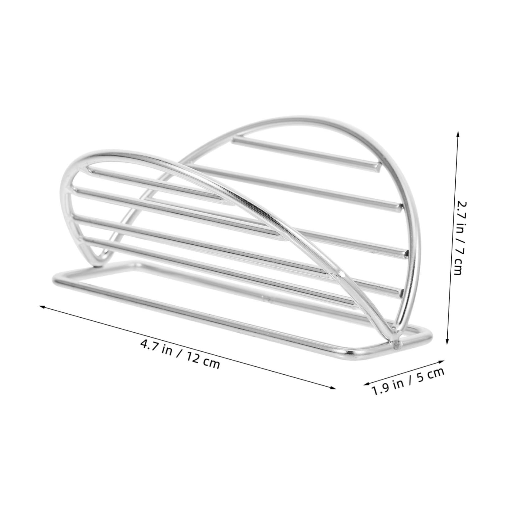 PartyKindom Stainless Steel Taco Holder Stand For Air Fryer Oven Table Taco Serving Tray For Tacos Burritos Tortillas Metal Taco Rack