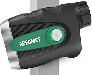 Golf Rangefinder, ACEGMET Golf Rangefinder with Slope ON/Off, Magnetic Mount, Flag Lock Pulse Vibration Range Finder 650 Yd Range Finder Golfing USB Charging, 6X Magnification Golf Accessories for Men