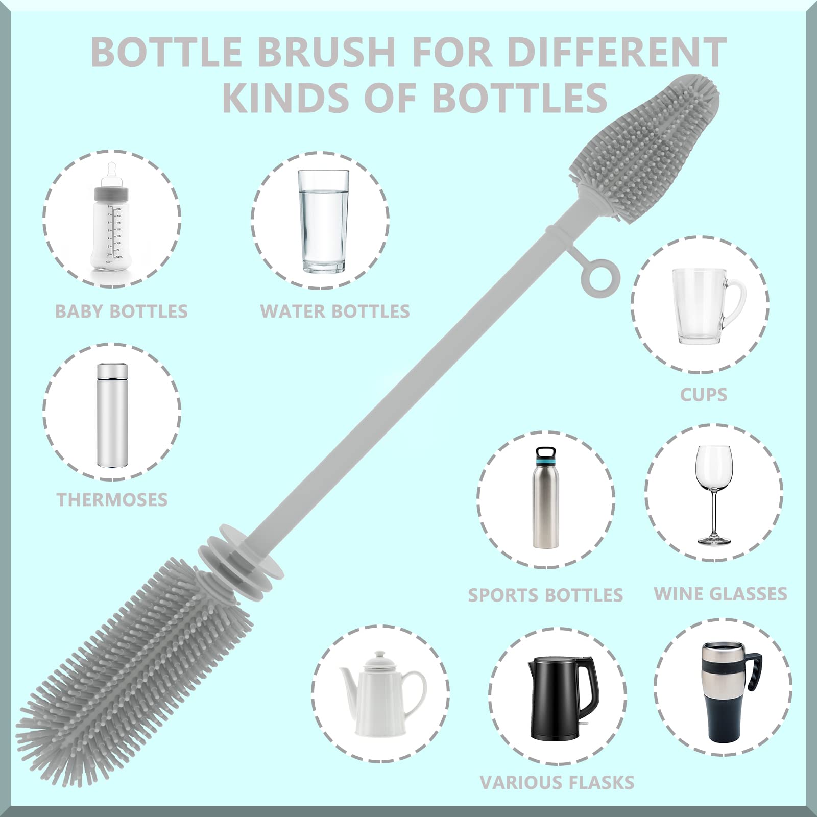 Silicone Baby Bottle Brush Set - Baby Code