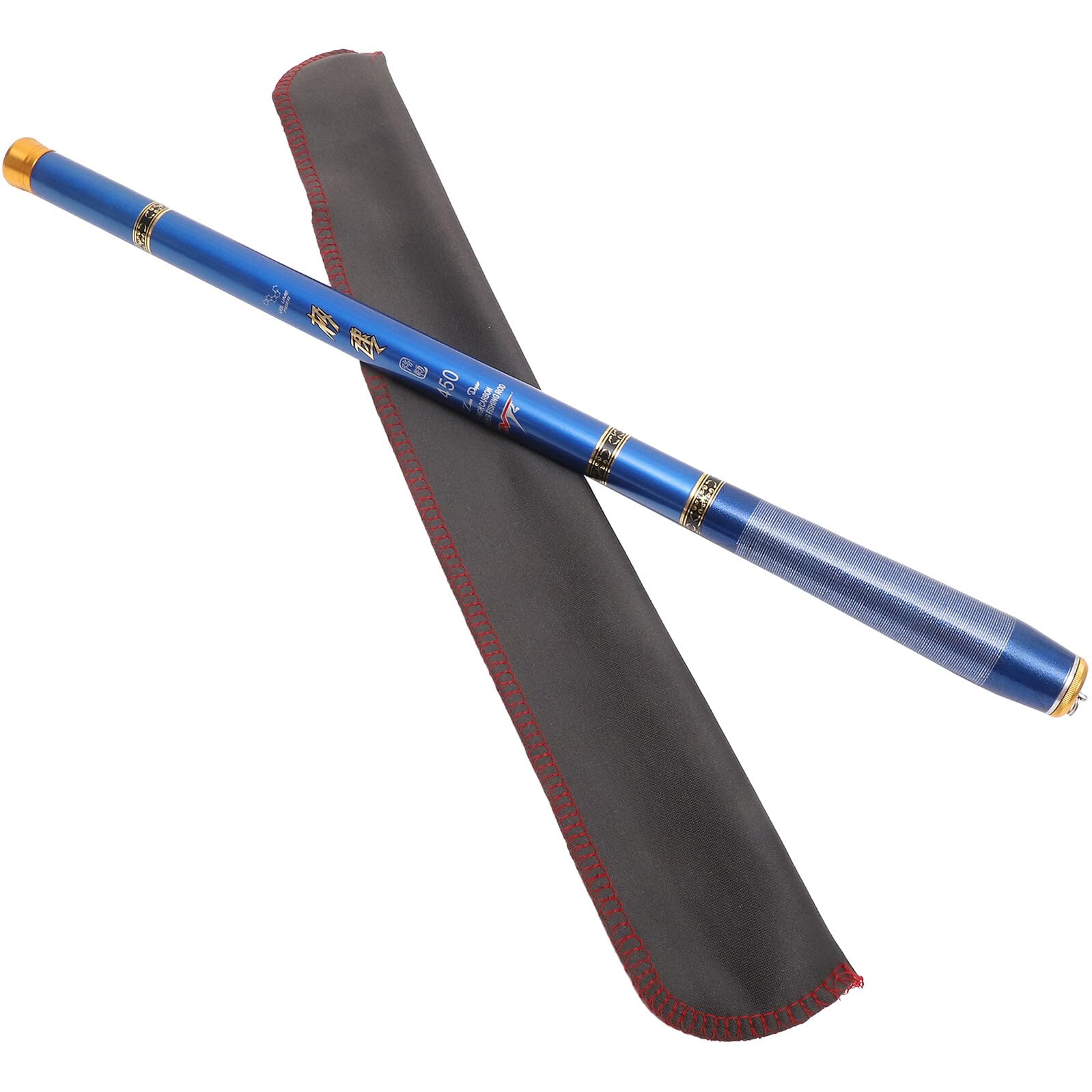 Canna in Fibra di Carbonio Ultra Corta da Pesca Telescopica Blu | Leggera e Antiscivolo, Pulizia Semplice, Alta Resistenza, per Fiumi e Torrenti, Finitura Brillante Colore Casuale