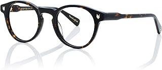 Shisen Fox Miyoko 2.0 Round Acetate Spectacles Frames for Men &amp; Women with Demo Lenses | Stylish Full Rim Eye Frames for M...