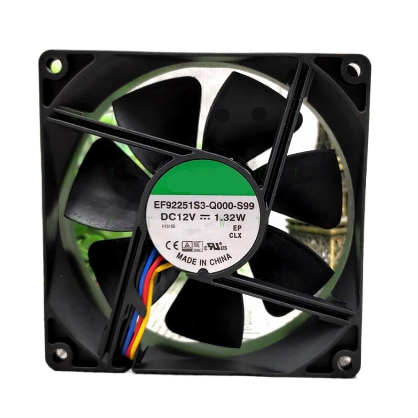 Fcarumiqp One Color Ef92251s3-Q000-S99 1.32W 9025 12V 9Cm Fan