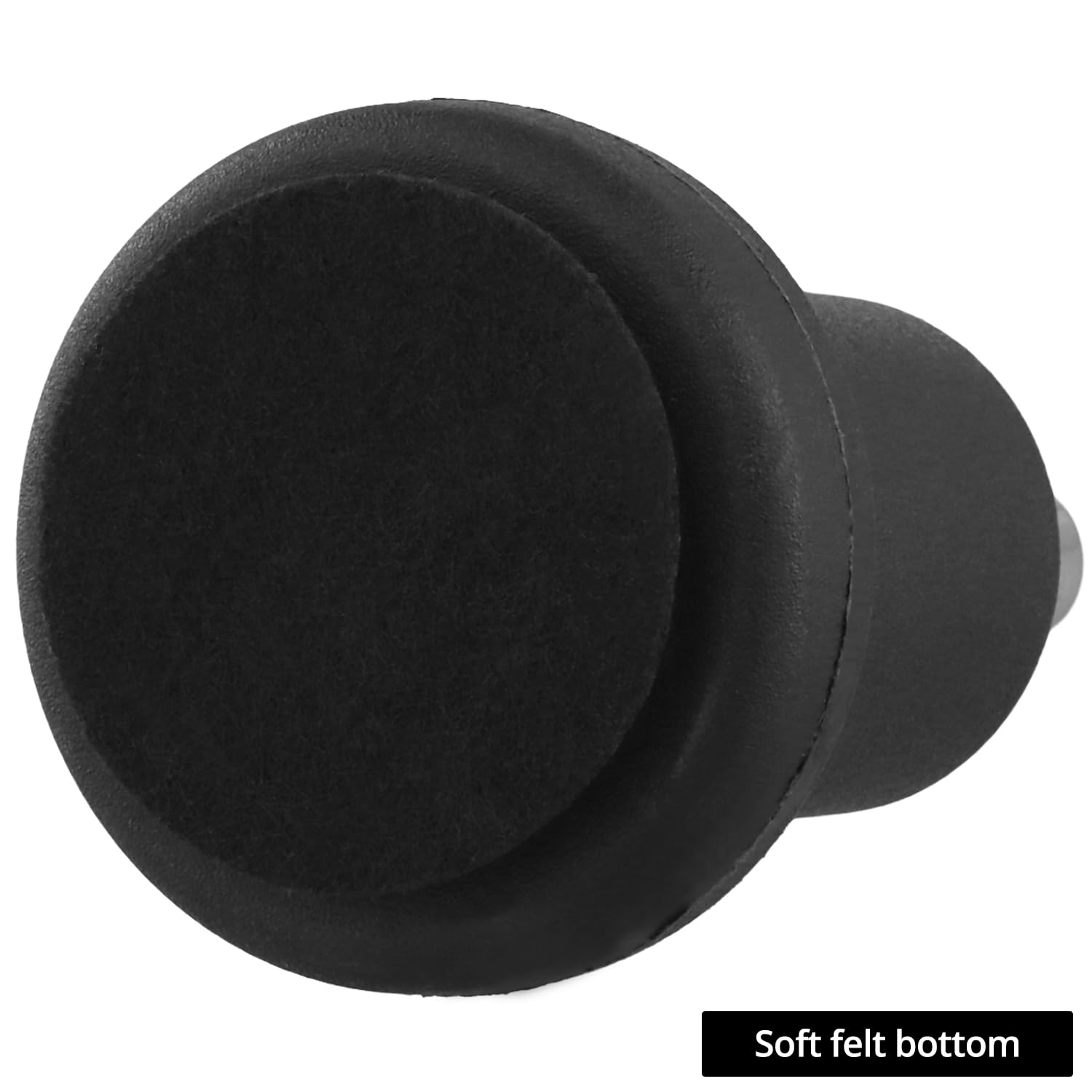 QWORK® 5 sztuk wymiennych prowadnic do krzeseł, okrągłe zamienne krzesło biurowe stoper ślizgowy z ramą 50 mm