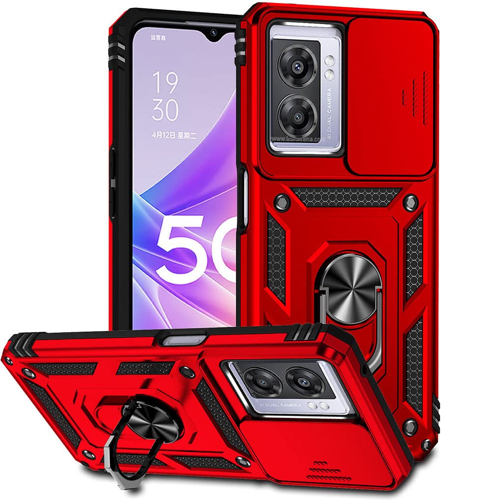 SEAHAI Clear Case for OPPO A77 5G/Realme Narzo 50 5G, [with Built-in