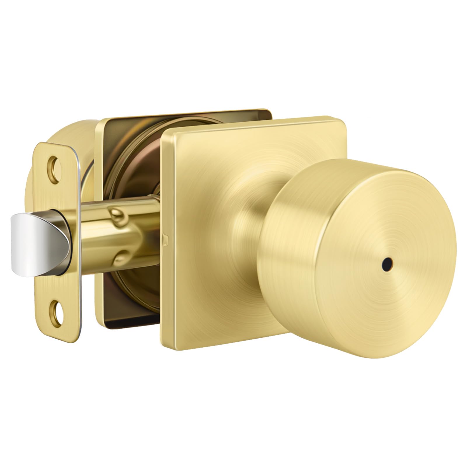 Black Door Knobs with Lock - 10 Pack -19