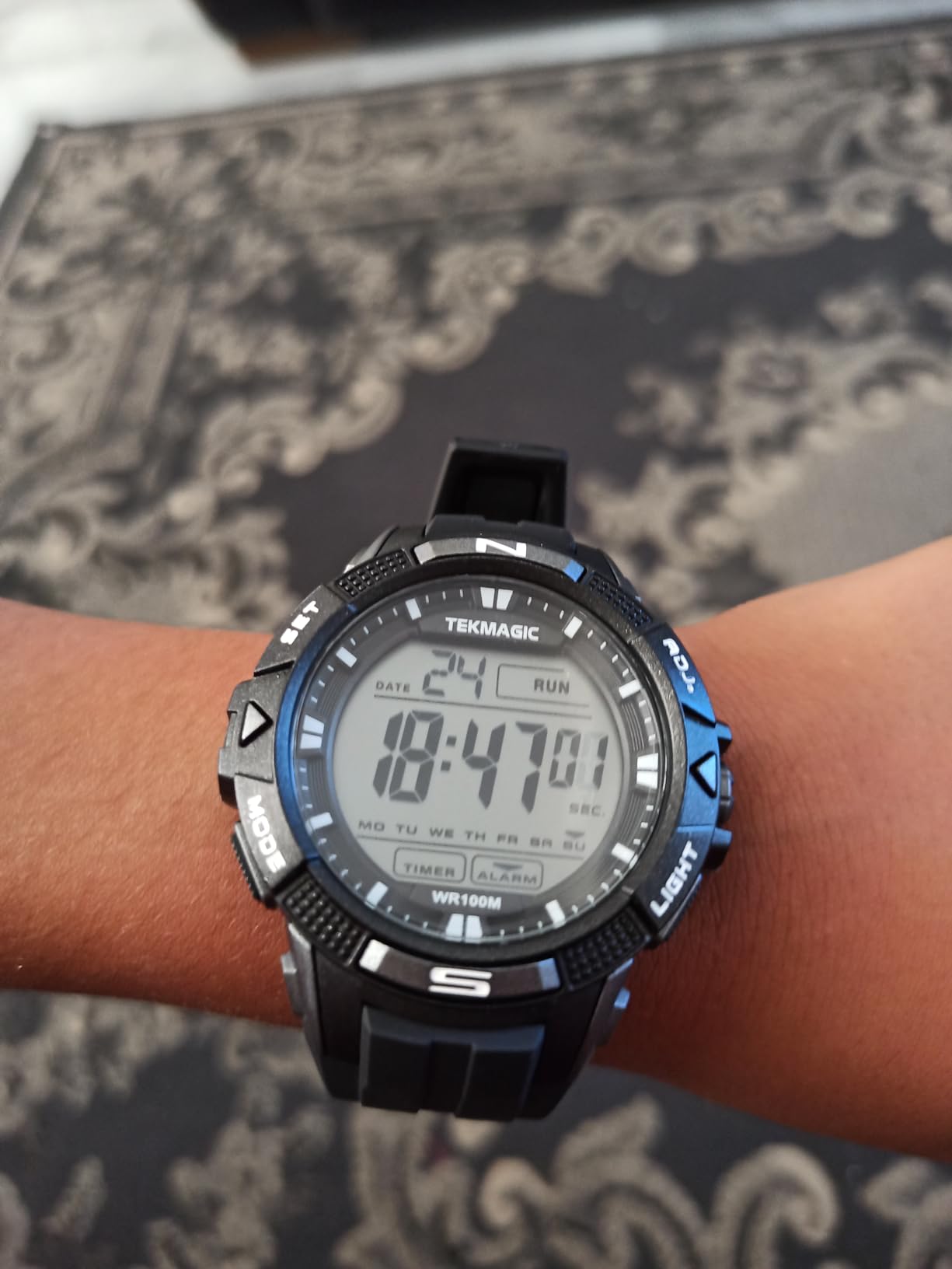 Montre De Plongée BANGLIN Submersible Chronomètre - Boîtier Résine Noir, Bracelet Noir, étanche