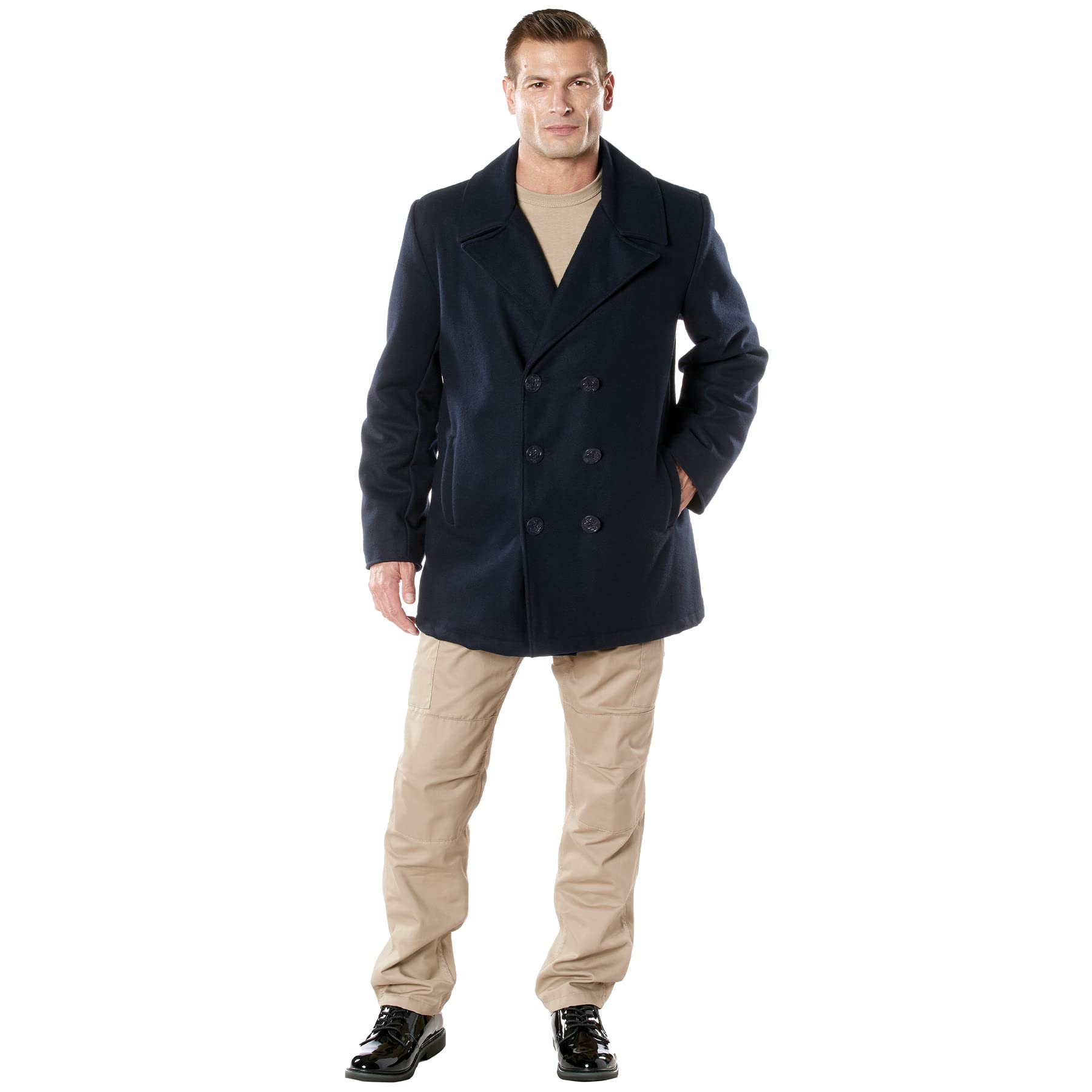 Amazon.com: Rothco 21863 Naval Heritage Pea Coat Color : Navy Blue