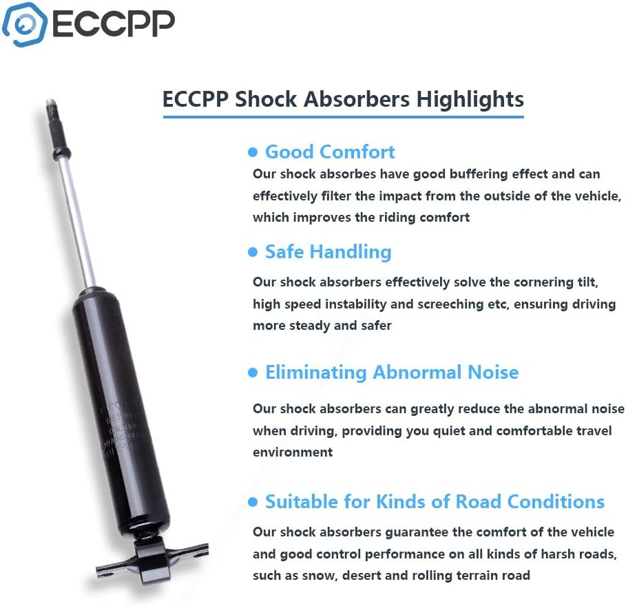 Shocks and Struts,ECCPP Front Rear Shock Absorbers Strut Kits Compatible with 2006 2007 Dodge Ram 1500,2003 2004 2005 2006 2007 2008 2009 2010 Dodge Ram 2500/Ram 3500 344400 34520 344401 34521