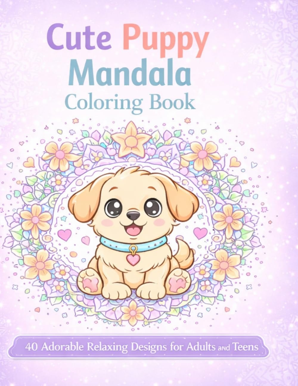 Cute Puppy Mandala Coloring Book: 40 Adorable Relaxing Puppy Mandala Designs for Adults and Teens (Cute Animal Mandala Series)
