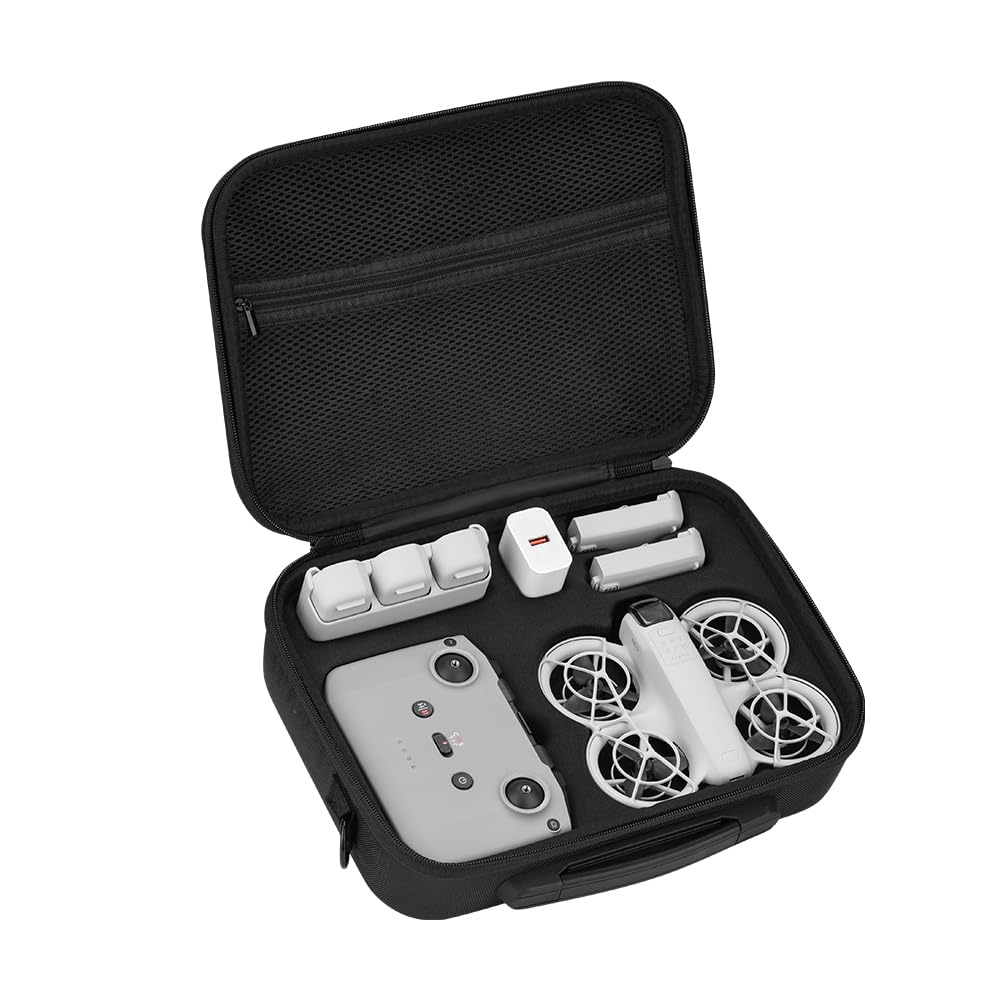 Genérico Maleta de Viaje para dji Neo Drone, Bolsa de Transporte rígida para dji Neo Fly More Combo Accesorios Organizador portátil Funda Protectora
