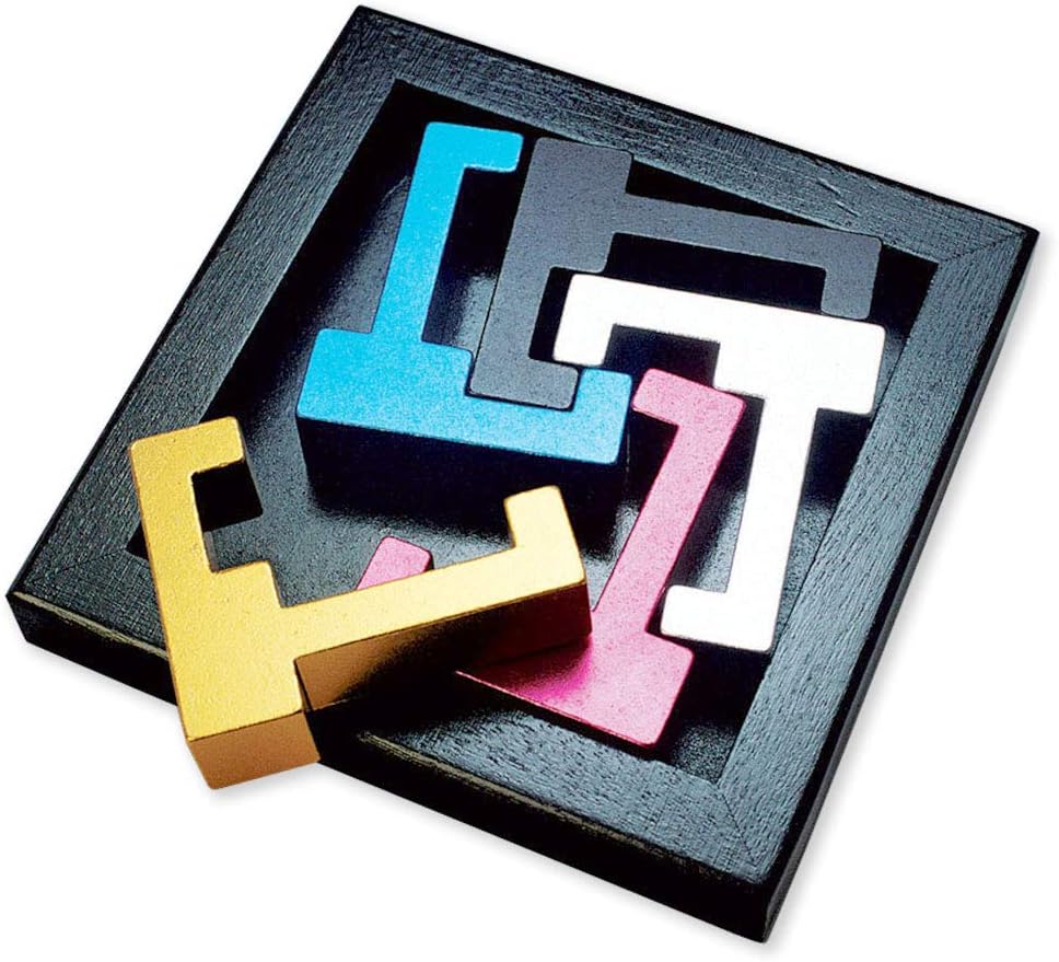 Bits and Pieces Metal Brain Teaser Puzzle - Hercules Disentanglement Puzzle, 3D Assembly Puzzles for Adults