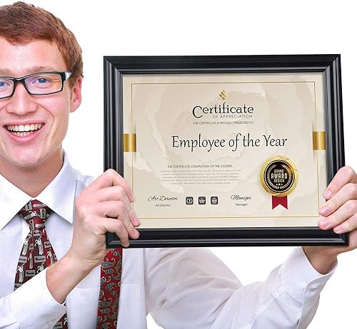 Miniatura 6 de Memory Island Marcos para documentos de 8.5 x 11, juego de 4 marcos de certificados para pared o mesa, marcos de diploma para premio de grado con