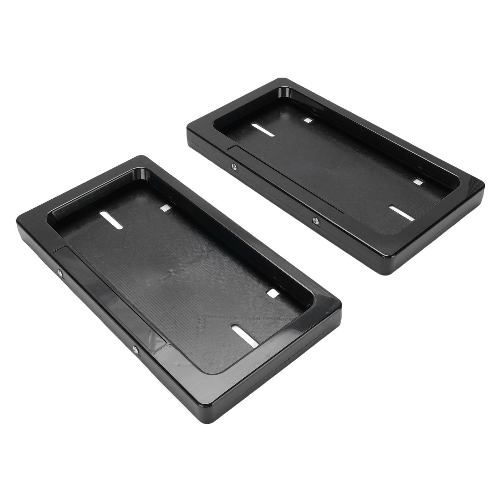 2PCS Black ABS Płyta Rejestracyjna Uchwyt Ramy dla Samochodów z Zdalnym Sterowaniem Pojazdem Elektrycznym Płyta Rejestracyjna Pokrycie Samochodu Protektor Rejestracyjny