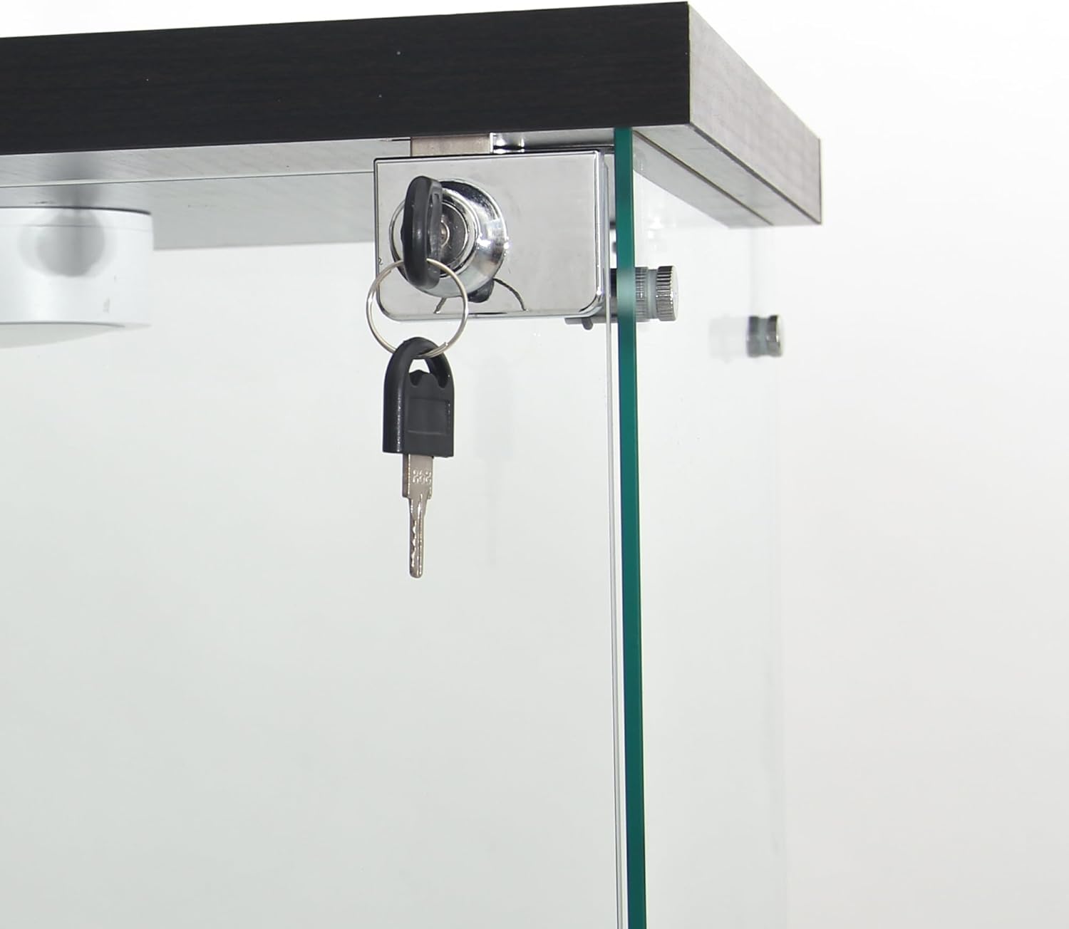 LED Glass Display Cabinet with Doors & Lights, 4 Tier Storage Shelves Floor Standing Curio Bookshelf Toy Organizers Rack for Collectibles, Living Room Bedroom Office