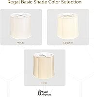 Vista 5 de Royal Designs Basic - Pantalla para lámpara de tambor, color blanco, 14 x 15 x 15 pulgadas