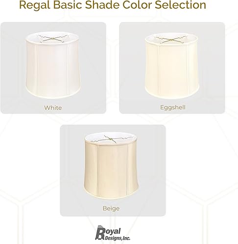 Miniatura 5 de Royal Designs Pantalla de lámpara básica tipo tambor., BS-719-10EG