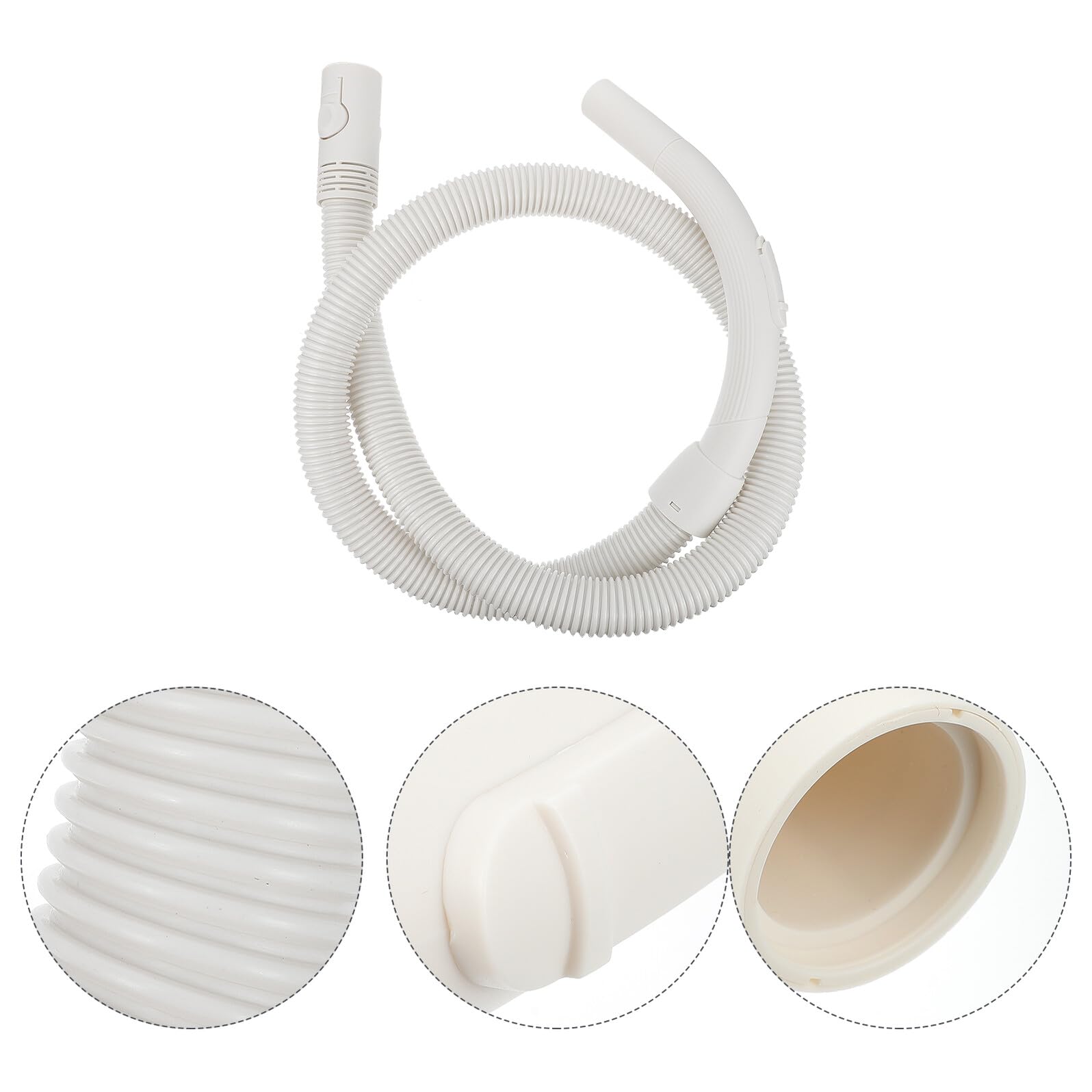 ERINGOGO Tubo Aspirapolvere Flessibile Bianco Estensibile Resistente e Facile da Installare Ricambio Compatibile per Tubo di Aspirazione Polvere