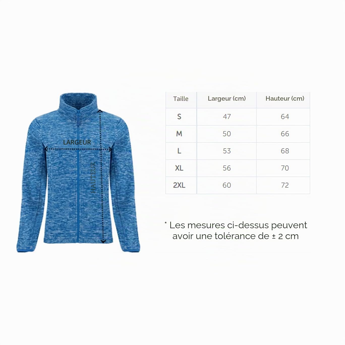 Veste Polaire brodée personnalisée pour Femme. Modèle Ligne DE Vie - CŒUR. Idéale pour Le Personnel Soignant. Cadeau personnalisé. Fermeture éclair et Poches. Cadeaux TPMAS.
