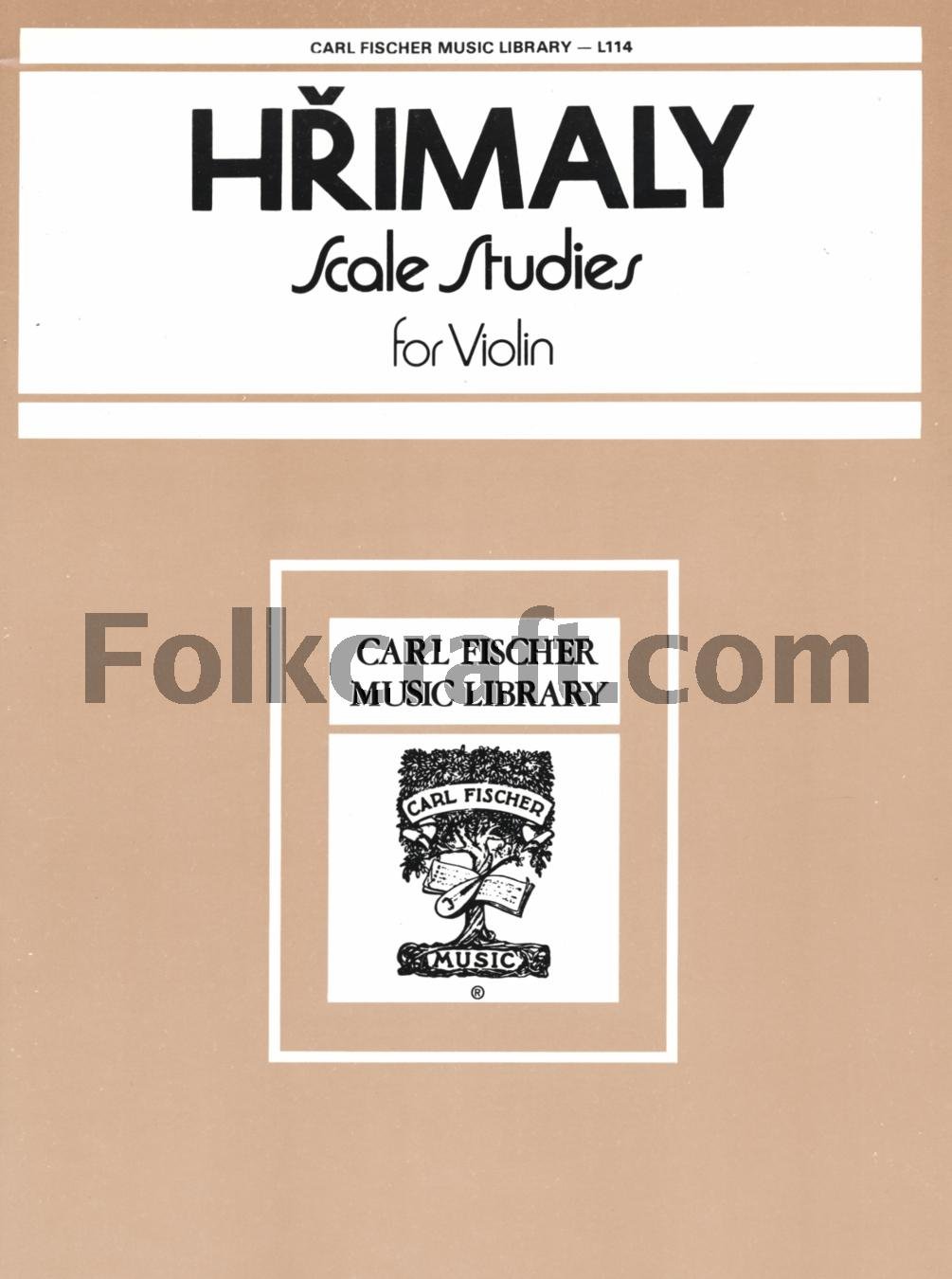 Hrimaly, Jan Scale Studies Violin solo Carl Fischer Edition