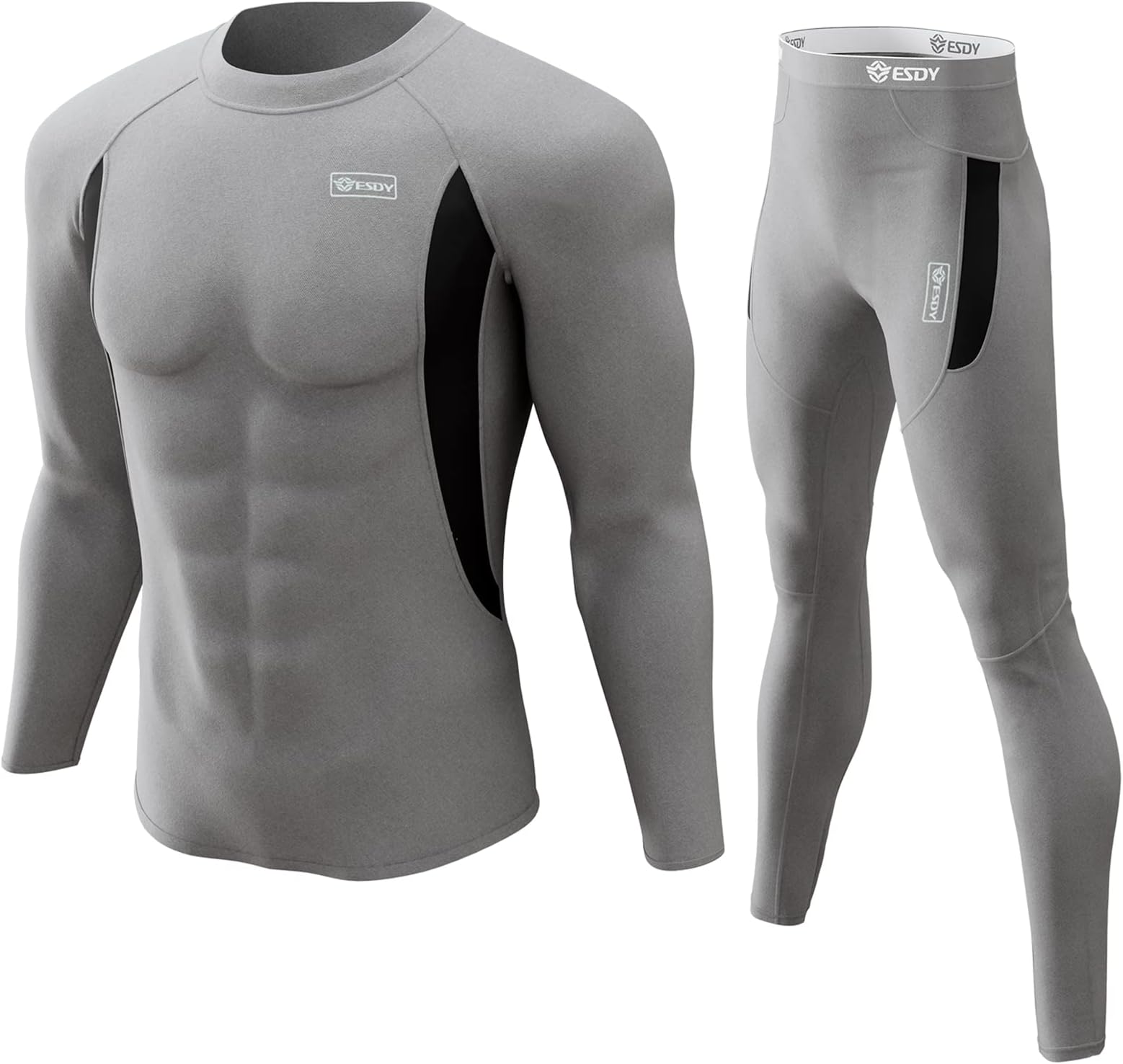 romisionThermal Underwear for Men Long Johns Fleece Lined Hunting Gear Bottom Top Set Base Layer for Cold Weather Gift