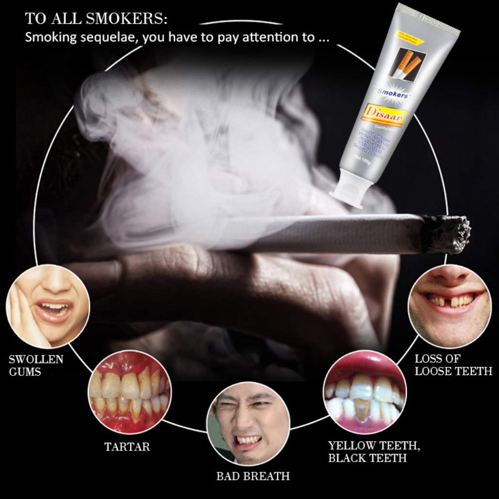 toothpaste that removes tobacco stains Amazon.com: DISAAR BEAUTY Smokers Toothpaste Removes Tobacco Stains Fresh  Minty Breath Strengthens Teeth Against Cavities 100g / 3.38fl.oz : Health &  Household