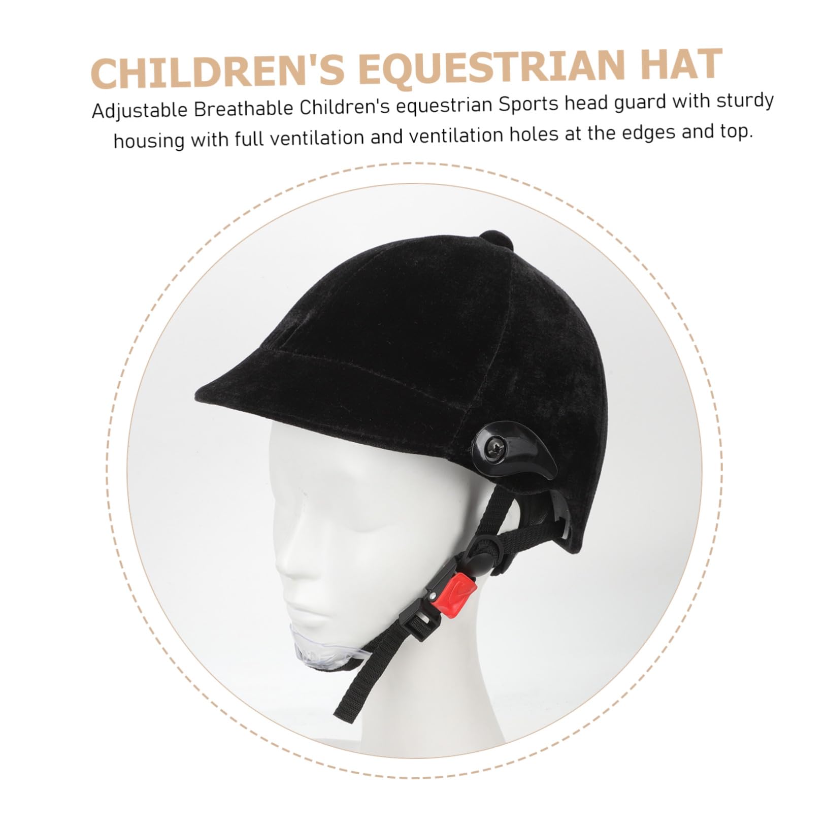 Kisangel Casco Leggero da Equitazione Casco Protettivo per Bambini e Ragazzi e Traspirante in Materiale Morbido, Protezione Sicurezza per Attività All’aperti Sport Equestre