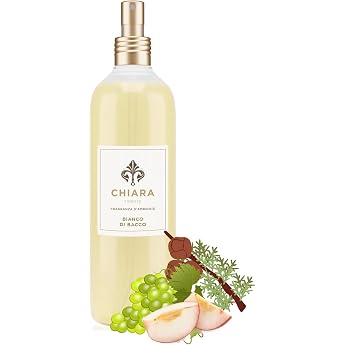 Chiara Firenze Room Fragrance 250 ml Spray Bianco DI BACCO Grapes Berry White - White Peach - Cypress Resin