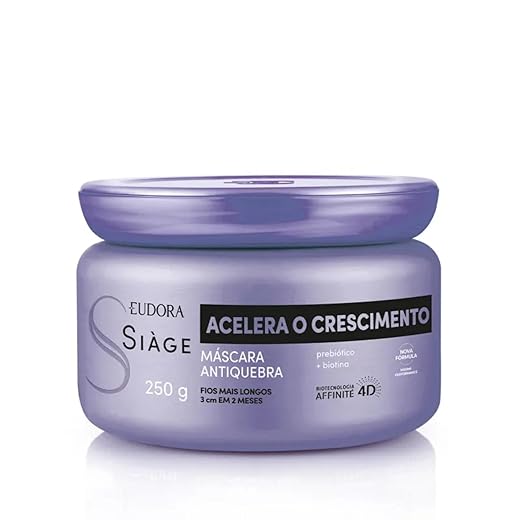 SIAGE MASCARA CAPILAR ACELERA O CRESCIMENTO 250g RPCK, Eudora Siàge