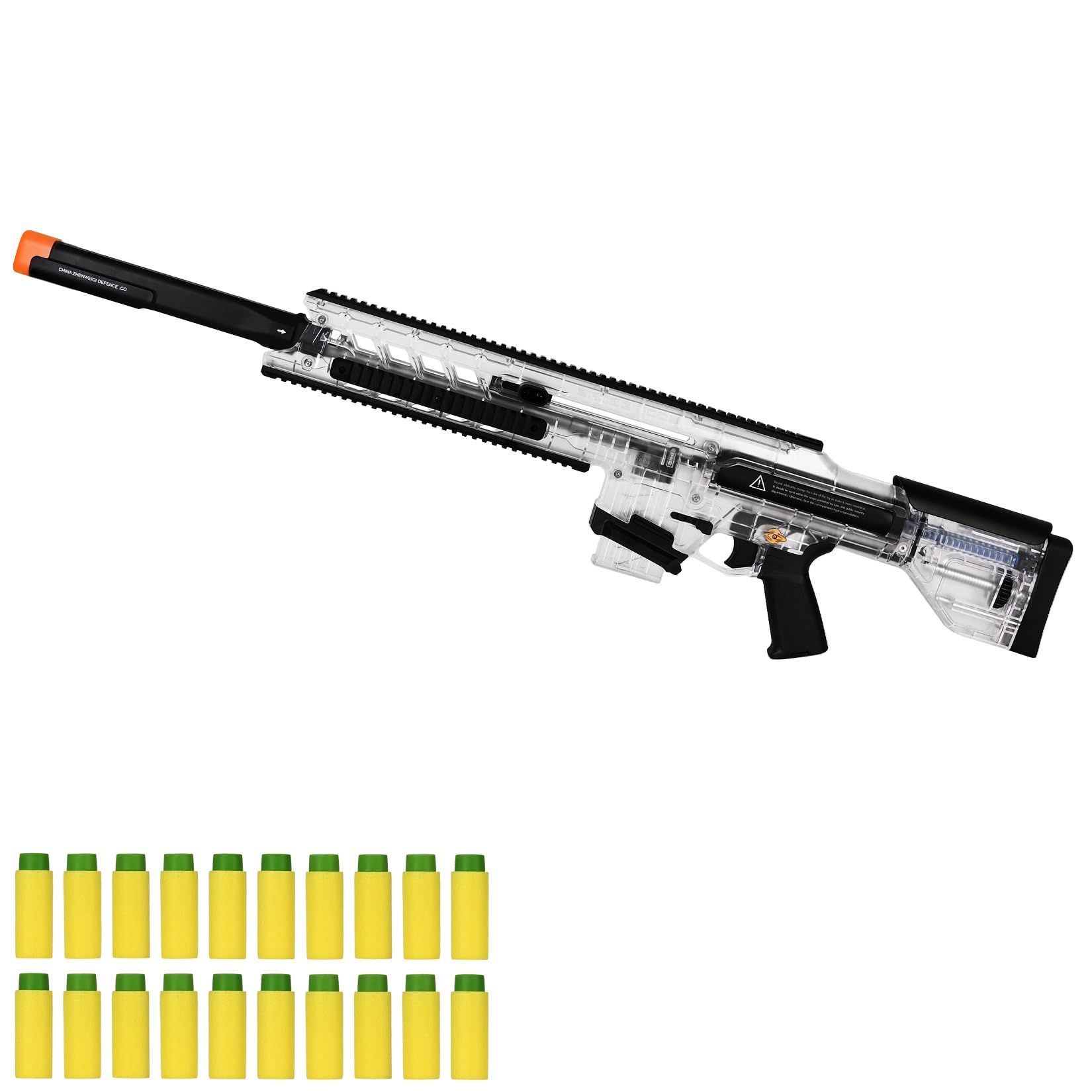 Amazon.com: Zhenweiqi Baize Series Soft Foam Dart Blaster, Half