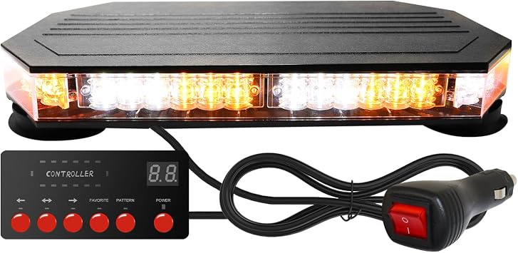 1PCS LED Roof Top Magnetic Emergency Strobe Beacon Light Bar