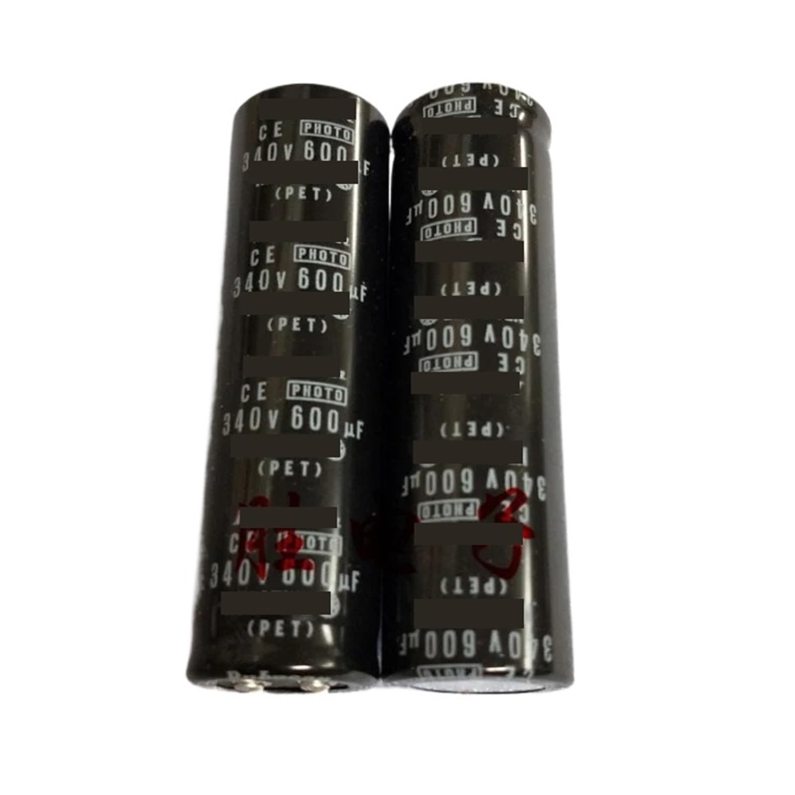 Condensateur flash 340V 600UF 20X70 mm à haute stabilité électrique pack de 2
