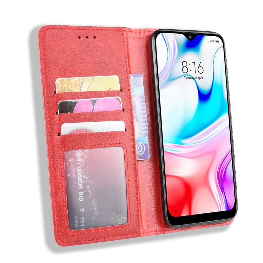 Jielangxin Cover per Xiaomi Redmi Note 8,Custodia in Pelle Custodia per Xiaomi Redmi Note 8 M1908C3JE M1908C3JG M1908C3JH Custodia Case Cover Black