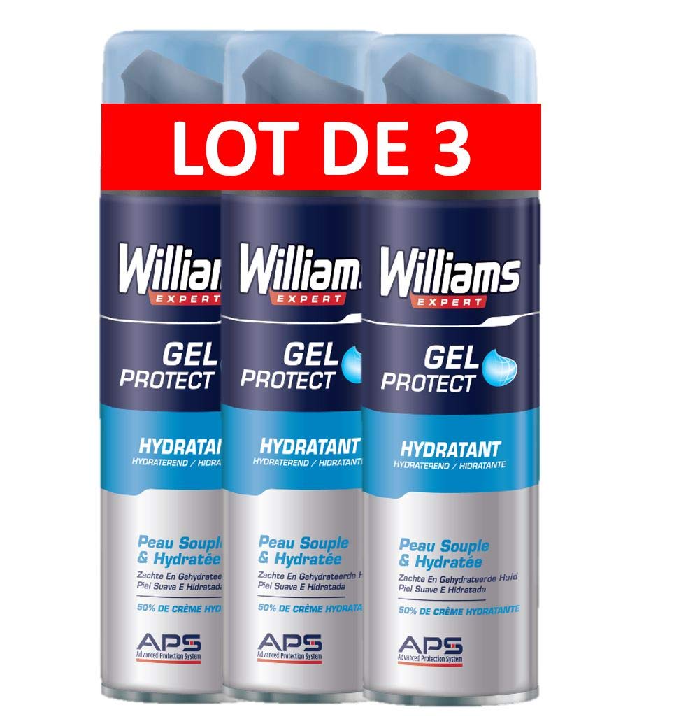 Williams Gel de afeitar Hydratant 200 ml – juego de 3