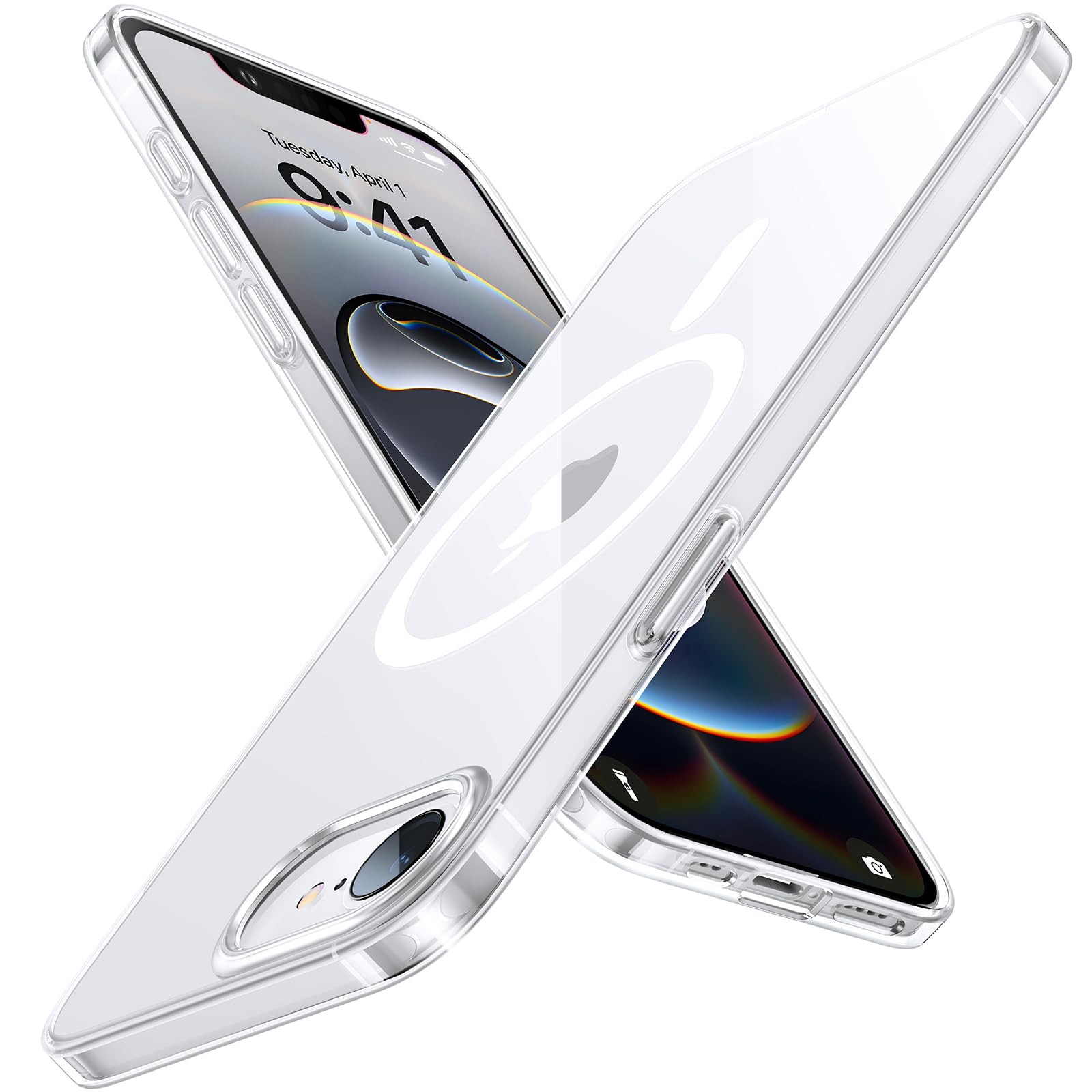 TORRAS Guardian Diamond Clear for iPhone 16e Case 2025, Non-Yellowin TORRAS Guardian Diamond Clear for iPhone 16e Case 2025, Non-Yellowin