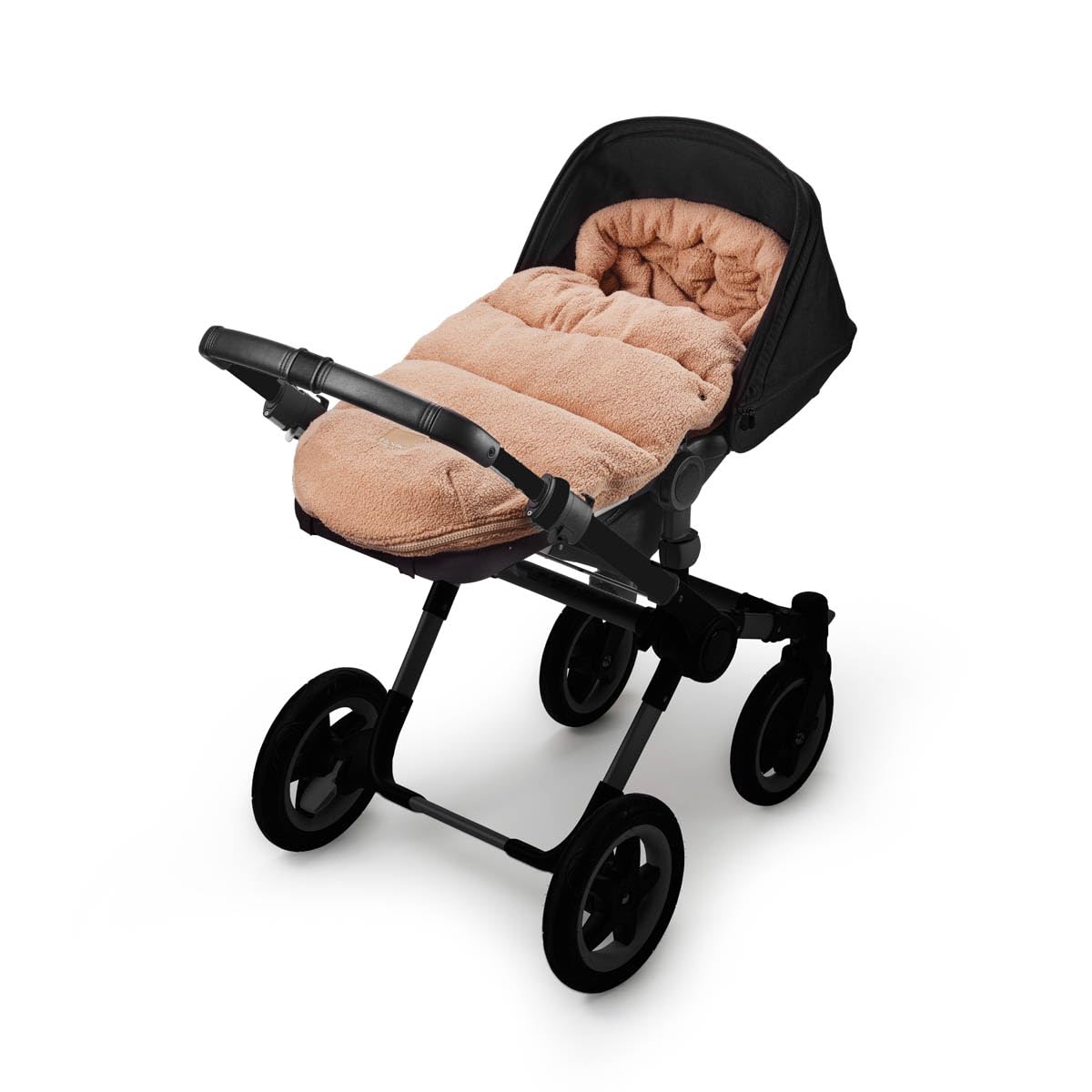 Elodie Details Universelle Fußsack für Kinderwagen Pink Bouclé
