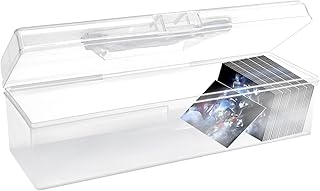 ZUDKSUY Trading Card Organizer 11.8 x 3.54 x 3.54 Brush Calligraphy Toolbox Fine Art Organizer Baseball Football Card Collector For 1200+ Playing Cards