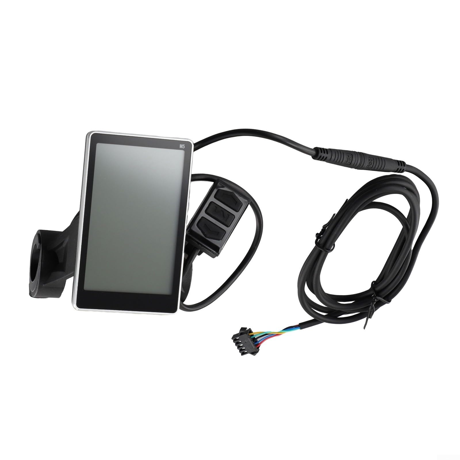 Oniissy 5pin M5 LCD Display für E-For Bike Elektroroller Tacho mit Steuerung, kompatibel mit Kommunikationsprotokoll Nr. 2, ABS & Stahlgehäuse, 2M Kabel