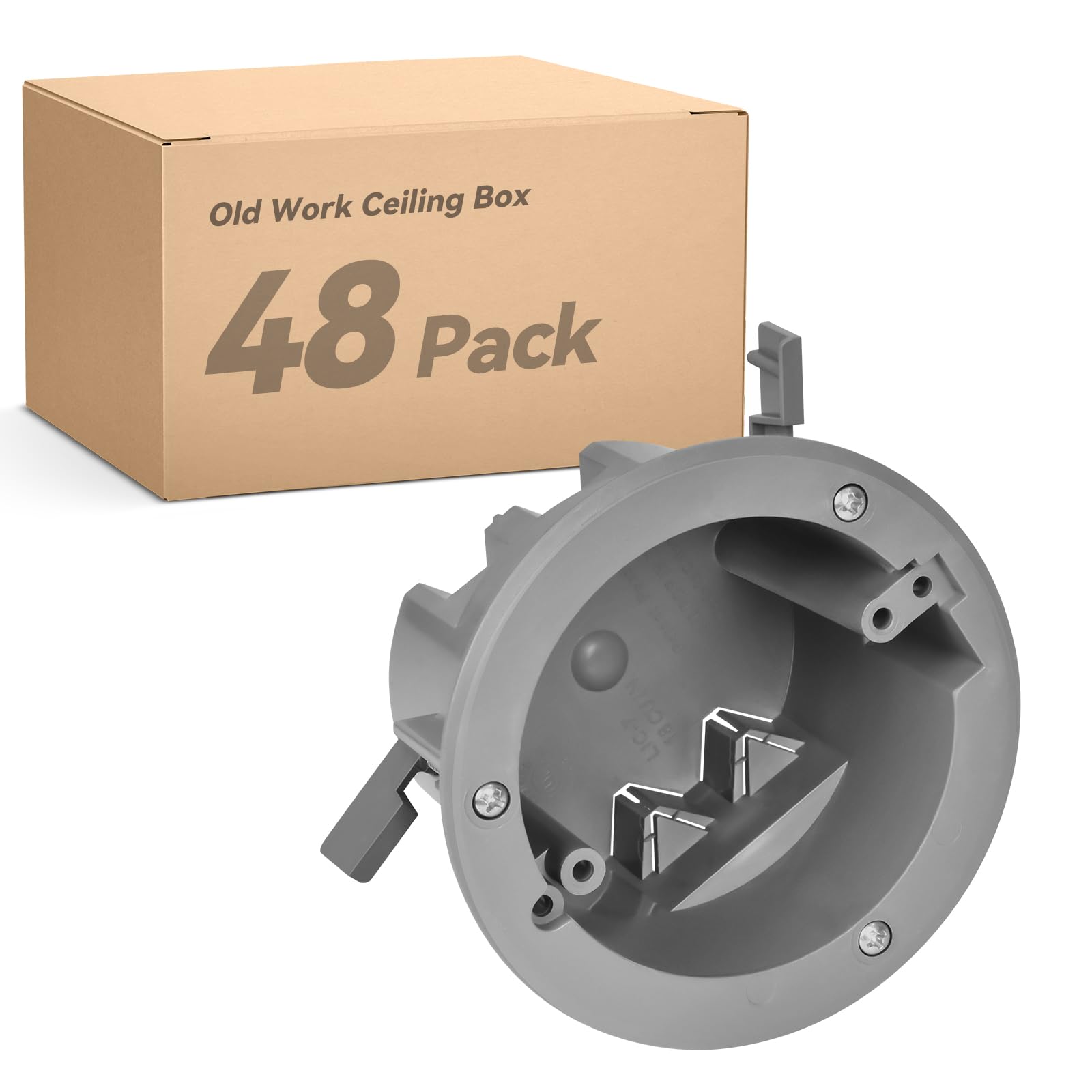 Togalonn Old Work Box 1 Gang, 14 CU. in. Drywall Electrical Box, PVC, UL Listed, 6 Pack — Amazon image 18
