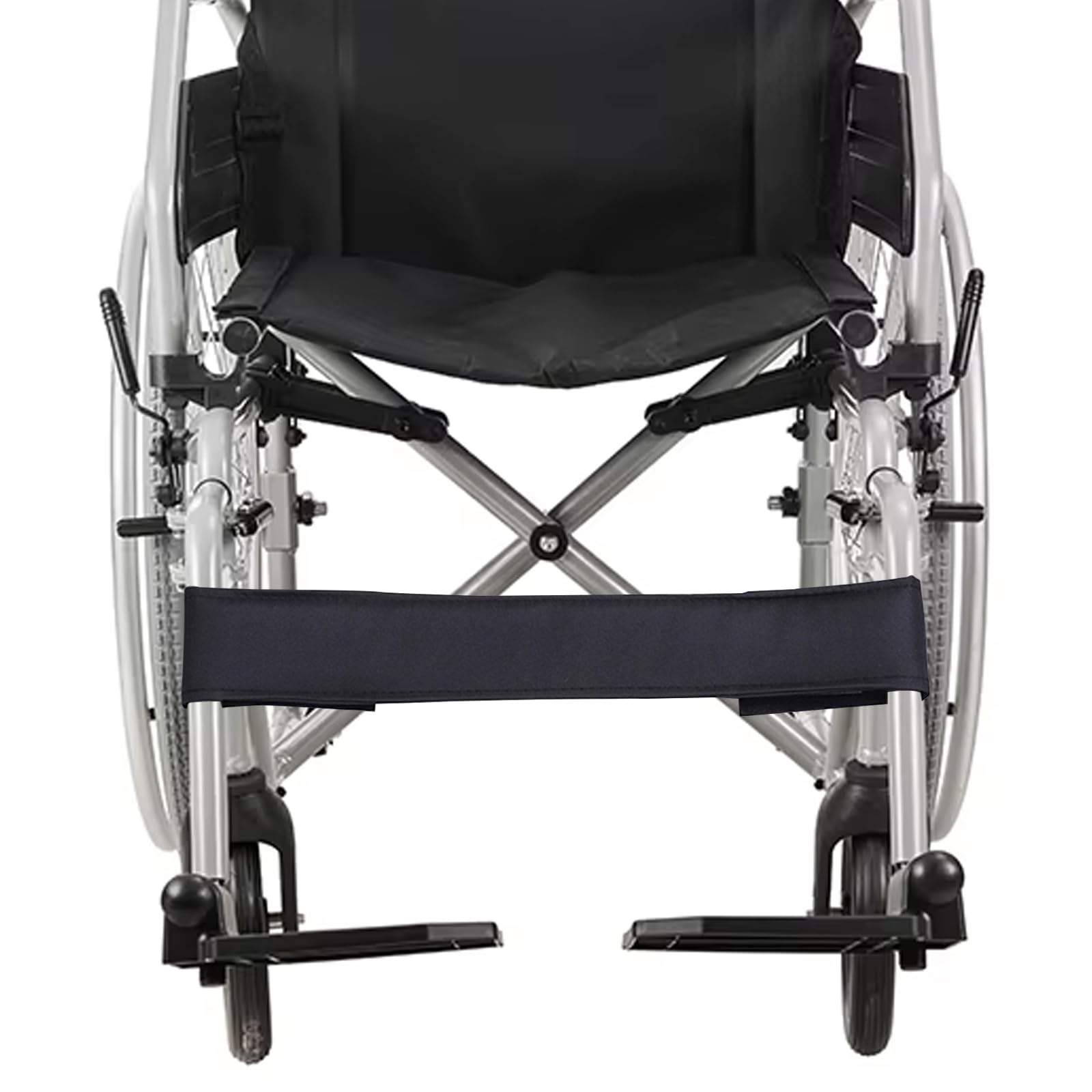 Fushida Wheelchair Leg Strap - Security Seat Belt for Footrest - Safe Transporter Footrest Belt - Padded Leg Cushion Protector for Disability, Seniors, Elderly (FYH479)