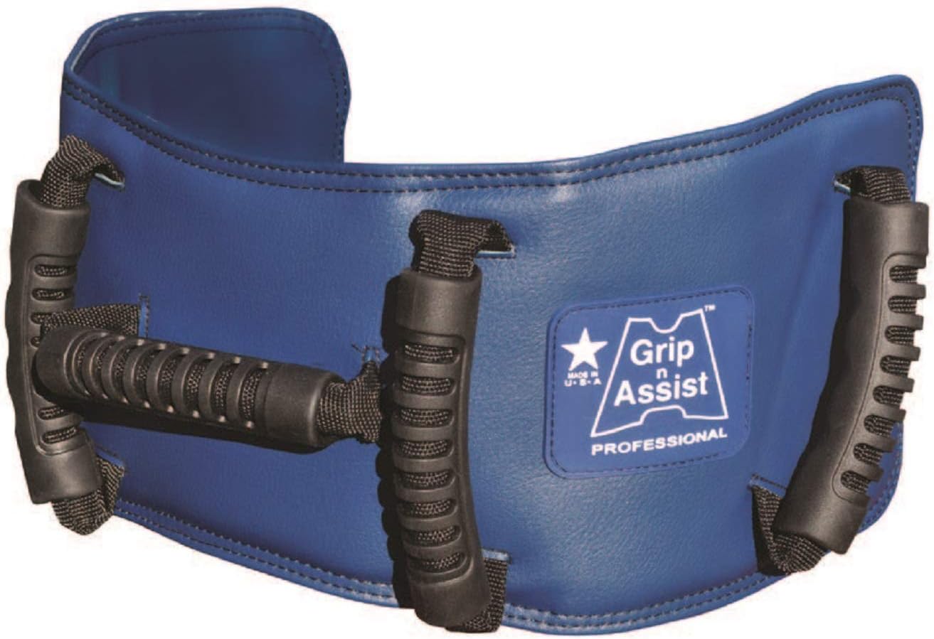 Gladbelt Grip-N-Assist Transfer Gait Belt with Handles - Physical Therapy & Medical Nursing - Assist Safety Belt for Elderly, Patient Transfer, Walking, Fall Prevention - Made in USA - 30 to 44 Inches