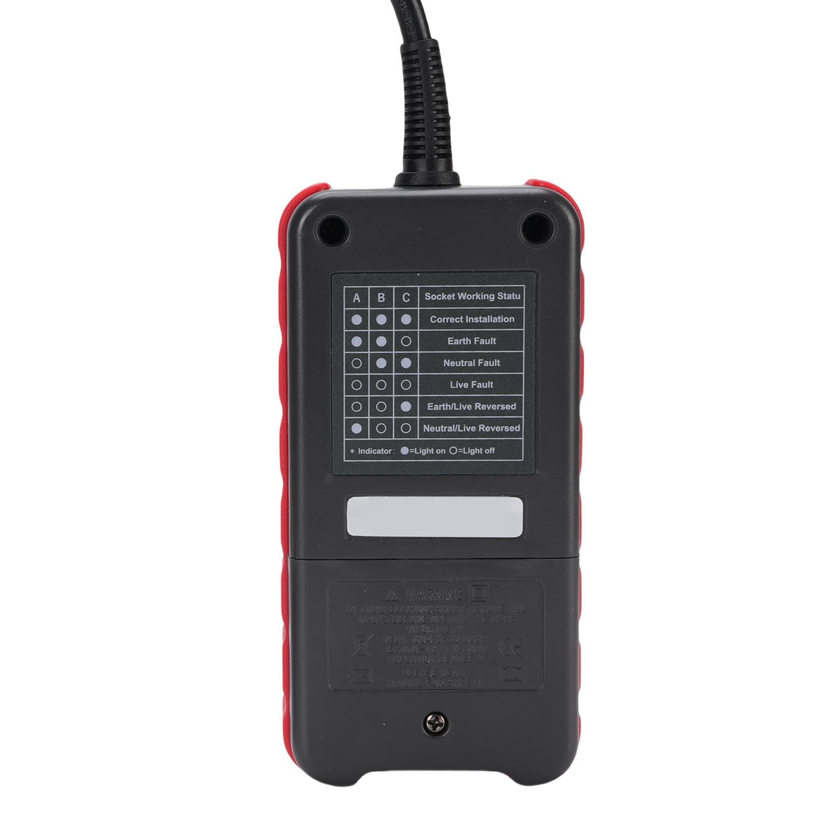 ETCR8610 Tester protezione perdite e misuratore tempo di azione corrente - Strumento di manutenzione elettrica - Rilevamento stato di funzionamento presa a 3 poli - 10 mA - 35 mA