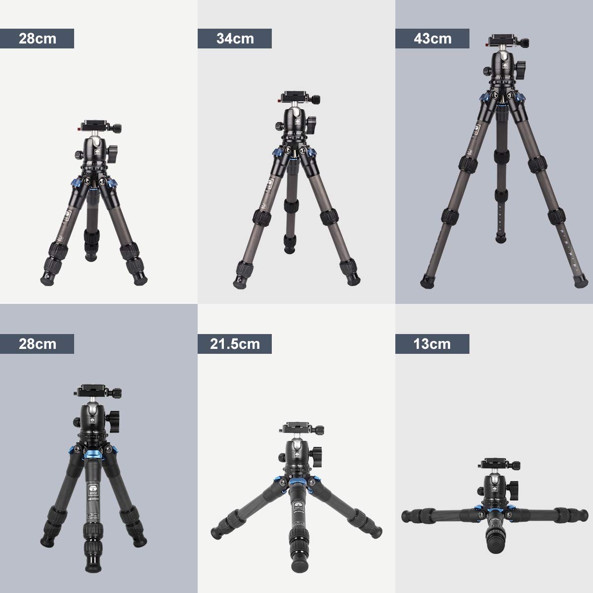 SIRUI AM223 Mini Tripod Portable Compact Carbon Fiber Travel tripod