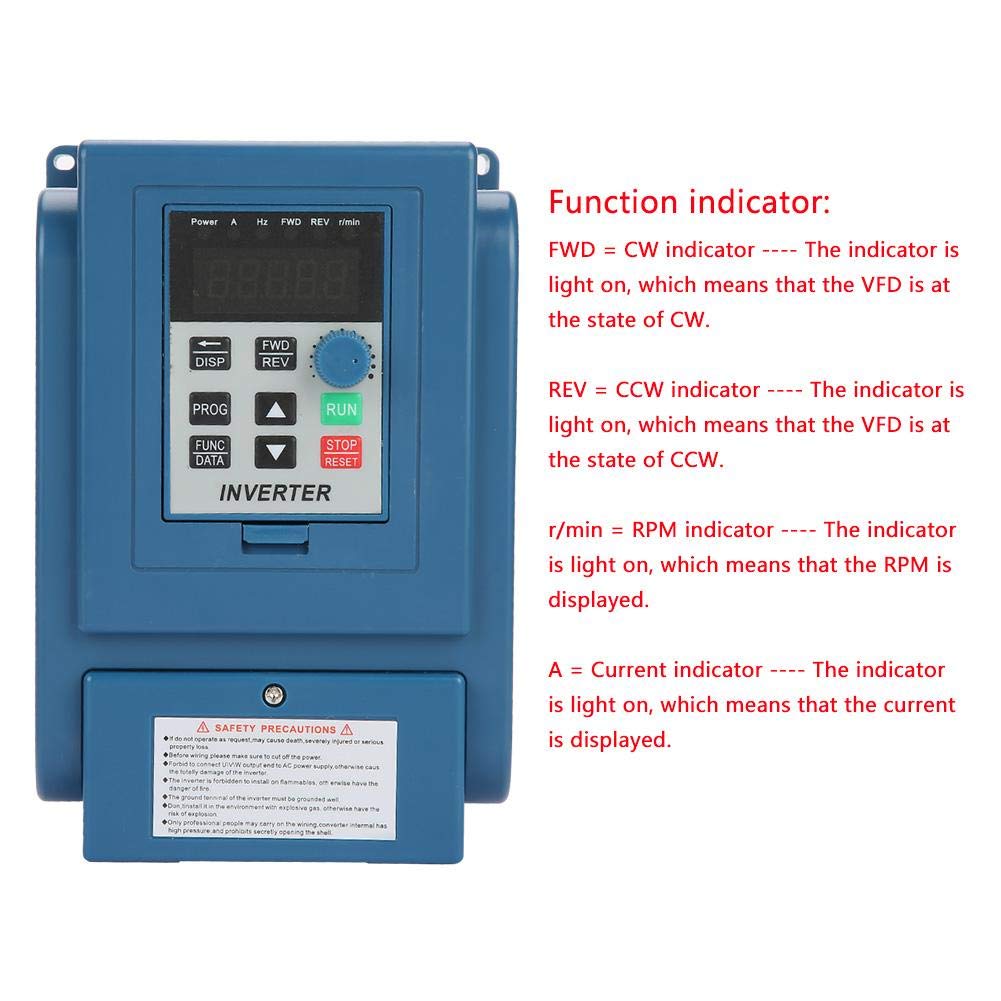 1 STÜCK AC 380V Frequenzumrichter VFD 3 Phase1, 5 kW 4A Drehzahlregler, Frequenzwandler Inverter Motor
