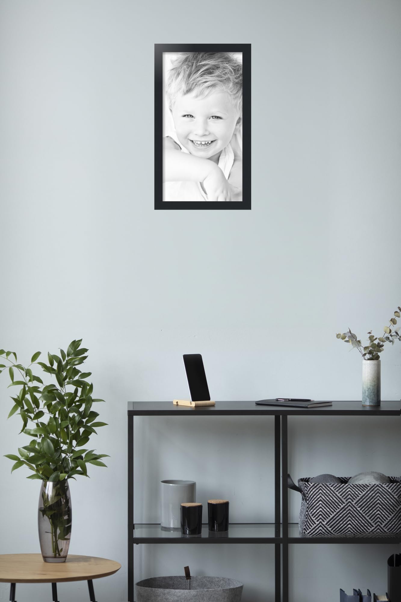 Amazon.com - ArtToFrames 12x22 inch Satin Black Picture Frame