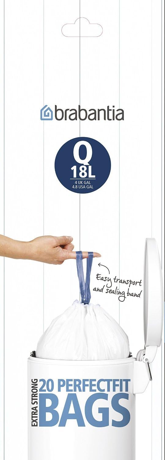 Brabantia Bin Liners, 18 L Size Q, 20 Bags Health & Household