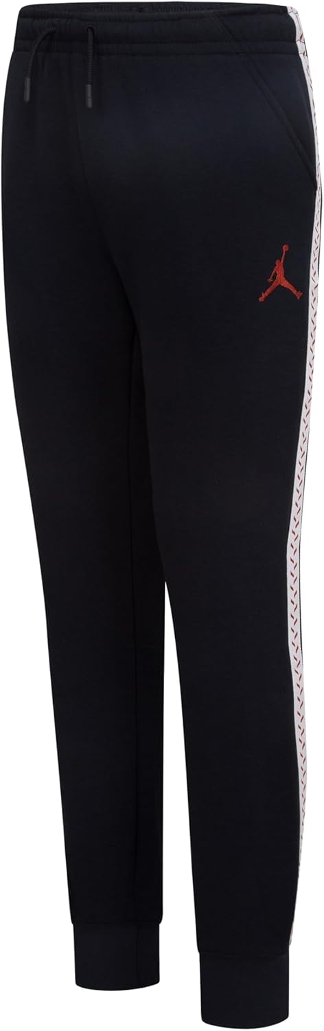 Nike Jordan Big Kid's MJ Flight MVP Black Sweatpants, Medium