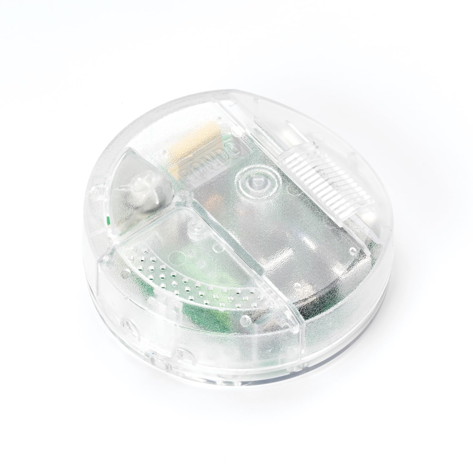 Schnurdimmer RL5640 Rondo Dimmer für LED und Halogenlampen, 4-100W, Halo 40-250, Dimmschalter Zwischenschalter stufenlos dimmbar rund transparent