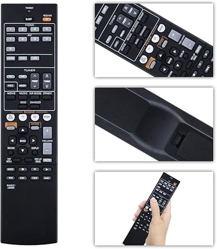 Miniatura 9 de RAV533 - Control remoto de repuesto compatible con sistema estéreo receptor AV Yamaha RX-V479 RX-V579 RX-V481 RX-V481D RX-V483 RX-V581 RX-V583