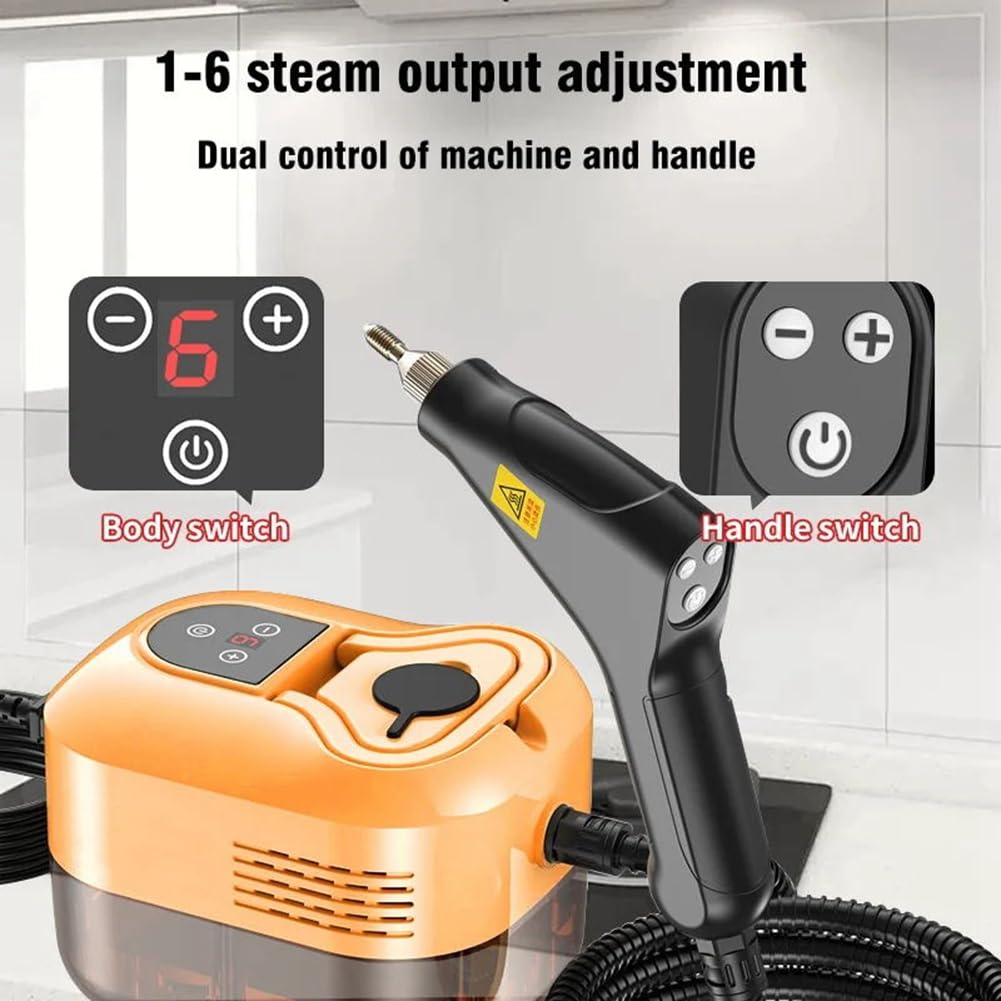 Nettoyeur Portable Haute Efficacité avec Stérilisations Avancées pour Climatisation pour Maison, Voiture, Cuisine, Prise UE Orange