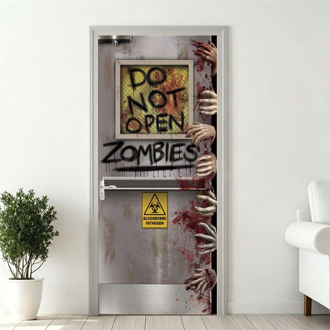 Vinilos Puertas Halloween Pegatinas Decorativas de Puerta 3D